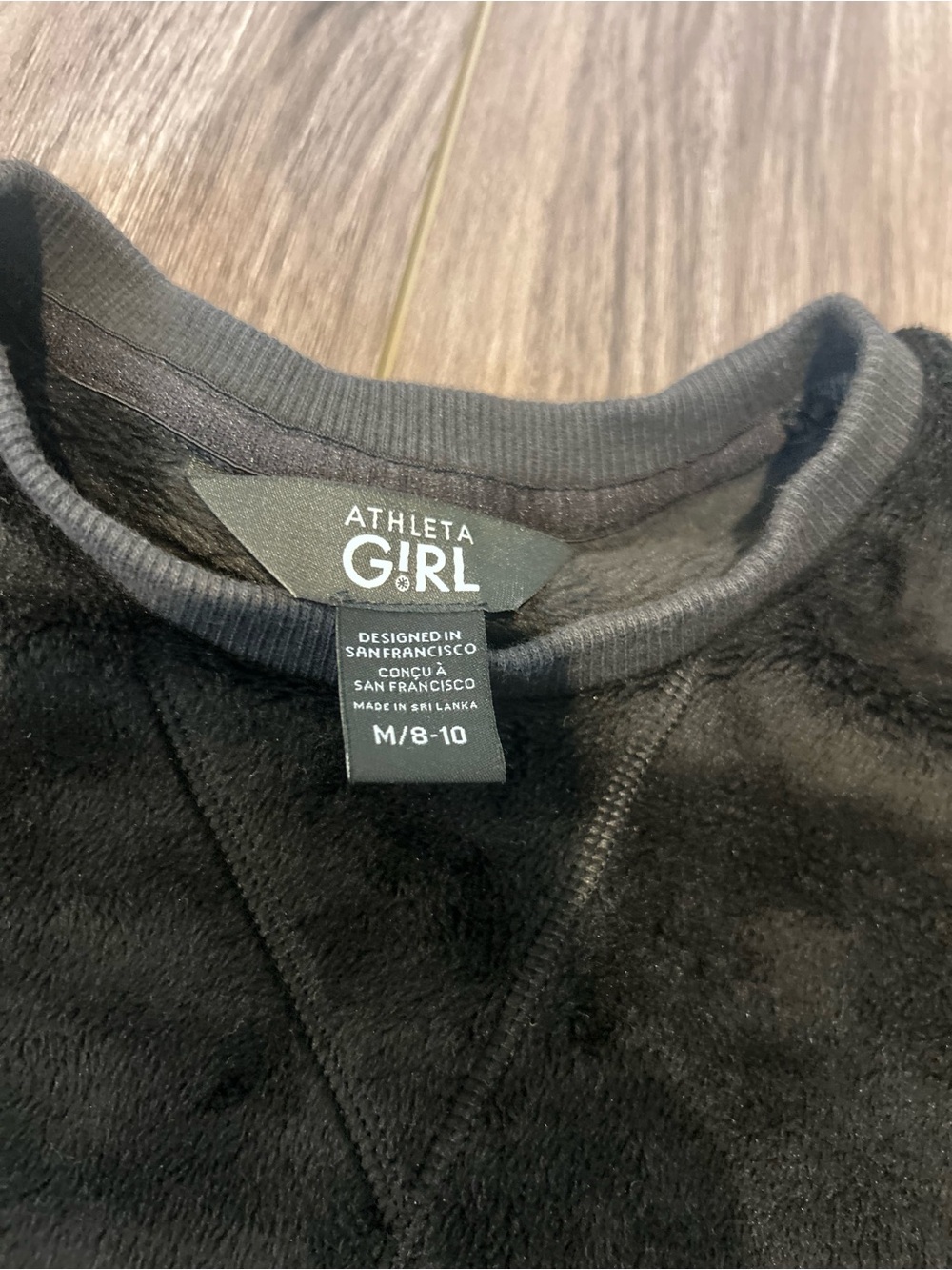 Athleta Girl Black Fleece Pullover - Kids